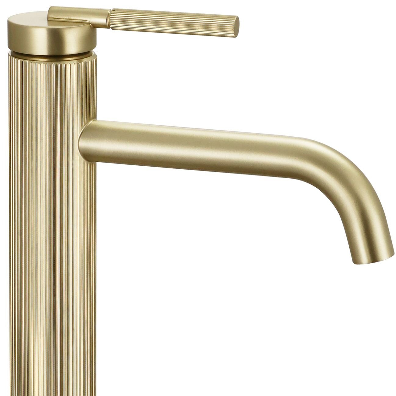 Maišytuvas praustuvui Argon Brush GOLD high Auksinis mažas 4