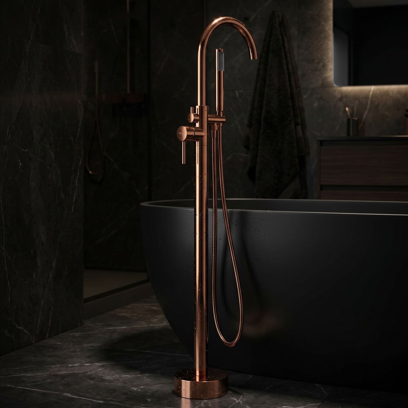 Maišytuvas laisvai stovintis Lungo Copper 6 Maišytuvas laisvai stovintis Lungo Copper 6