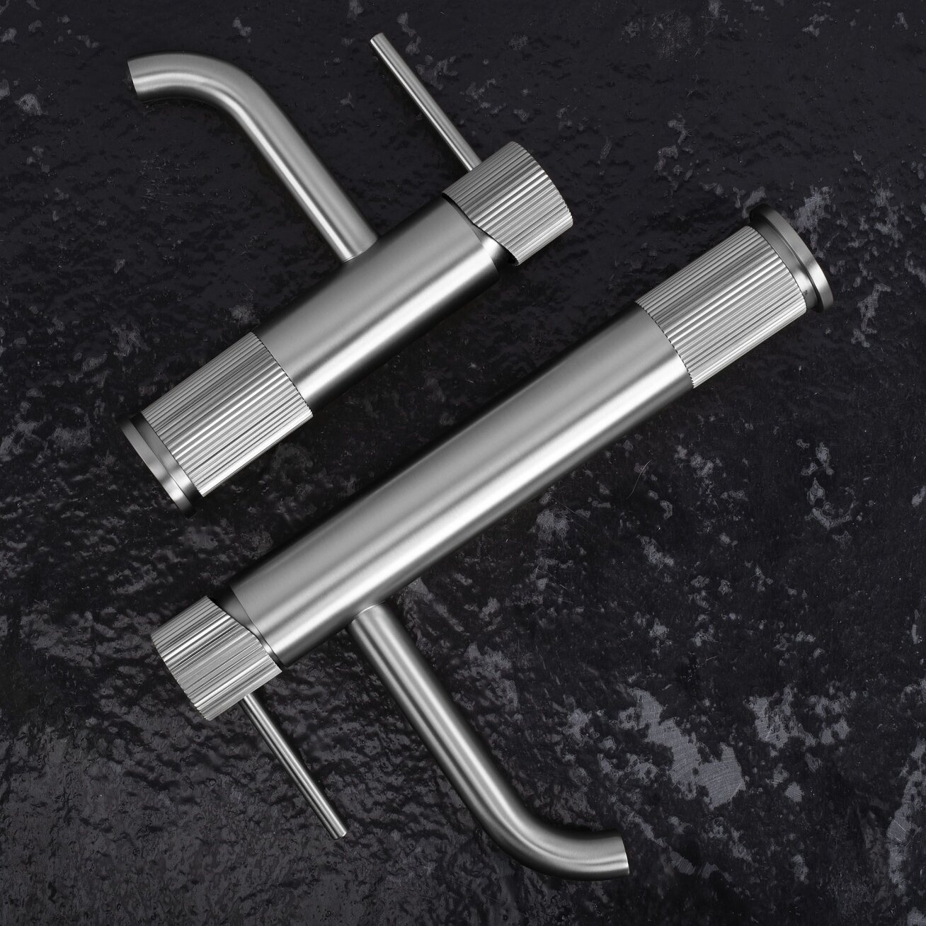Maišytuvas vonios kambario Lungo Stripe Brush Nickel 3