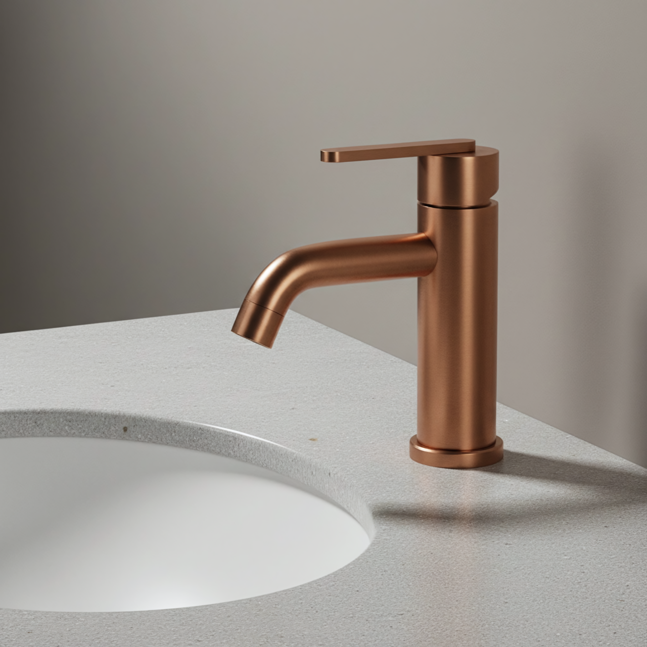 Maišytuvas vonios kambario Ontario Brush Copper 2