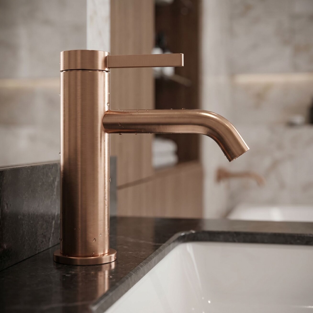 Maišytuvas vonios kambario Rivo Brush Copper 10