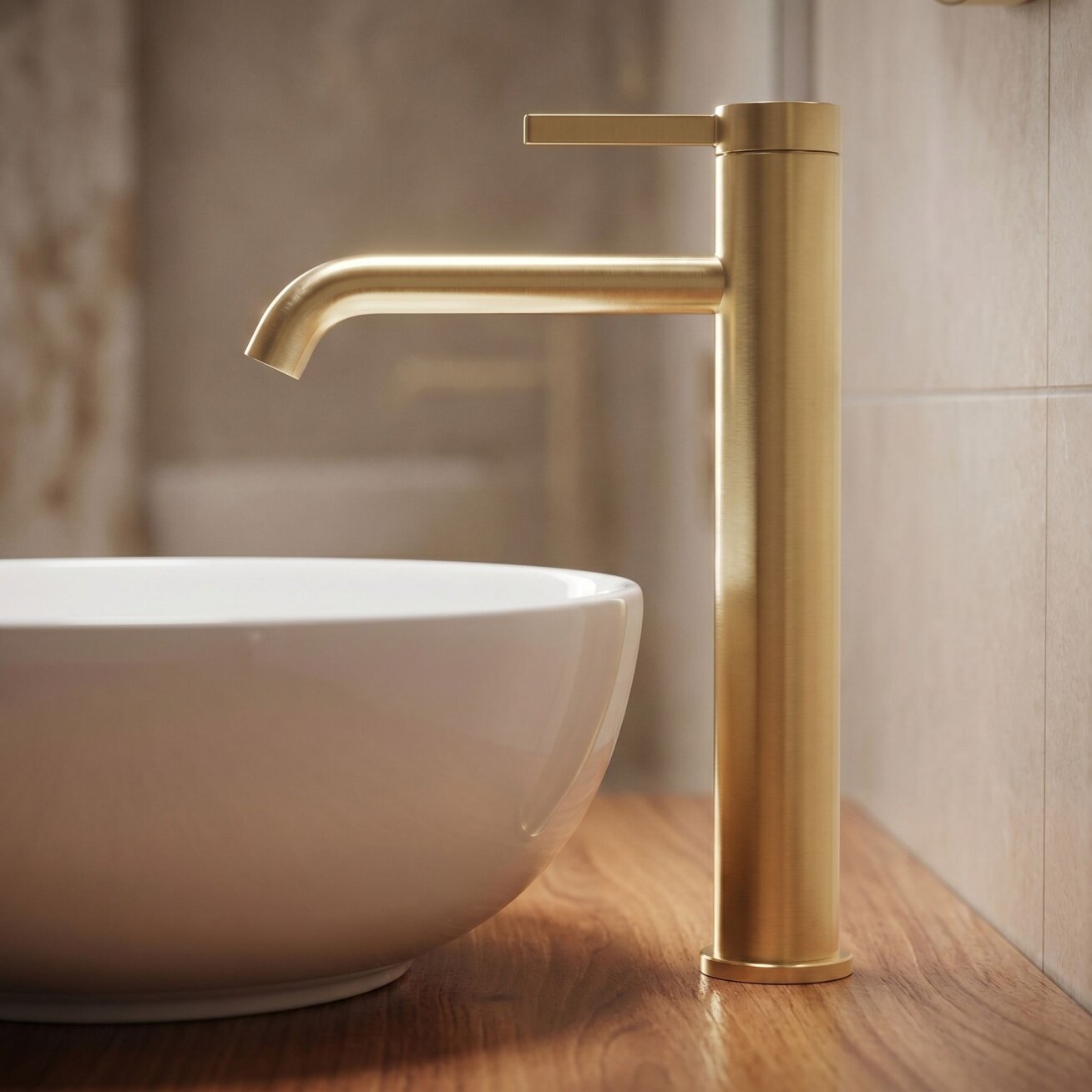 Maišytuvas vonios kambario Rivo Brush Gold 1