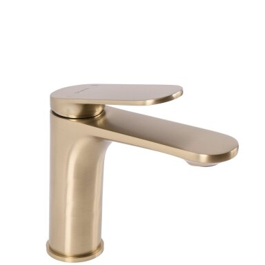Maišytuvas praustuvui Marco Brush GOLD Auksinis mažas Maišytuvas praustuvui Marco Brush GOLD Auksinis mažas
