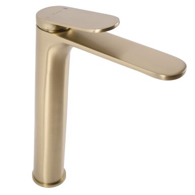 Maišytuvas praustuvui Marco Brush GOLD high Auksinis mažas Maišytuvas praustuvui Marco Brush GOLD high Auksinis mažas