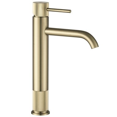 Maišytuvas vonios kambario Lungo Stripe Brush Gold