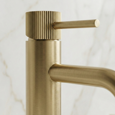 Maišytuvas vonios kambario Lungo Stripe Brush Gold