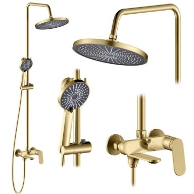 Marco Brush Gold dušo komplektas Marco Brush Gold dušo komplektas