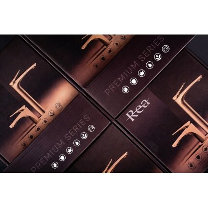 Maišytuvas praustuvui PREMIUM Vision Brush Copper High 9 Maišytuvas praustuvui PREMIUM Vision Brush Copper High 9