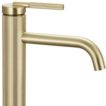 Maišytuvas praustuvui Argon Brush GOLD high Auksinis mažas 4