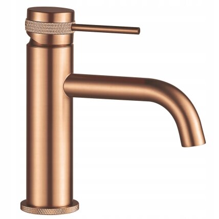 Maišytuvas praustuvui Lungo Grip Brush Copper Auksinis mažas 2 Maišytuvas praustuvui Lungo Grip Brush Copper Auksinis mažas 2