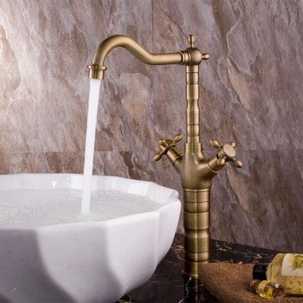 Maišytuvas virtuvės vonios kambario Rustico antique gold 5