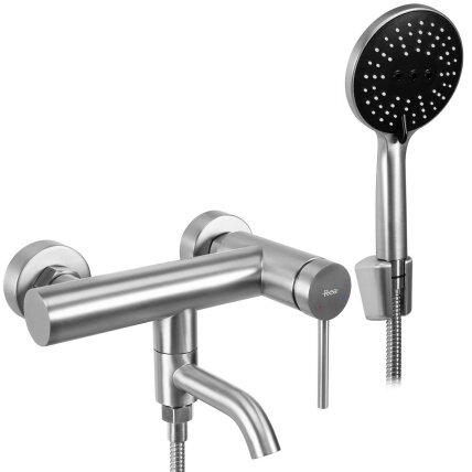 Maišytuvas vonios Clif Brush Nickel