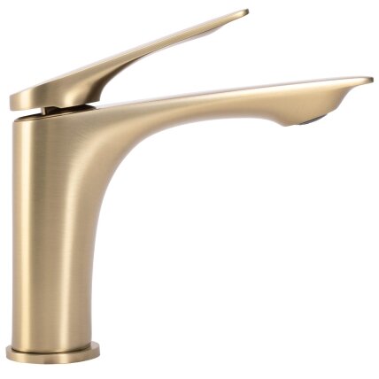 Maišytuvas vonios kambario AVALON brush gold Low 1 Maišytuvas vonios kambario AVALON brush gold Low 1