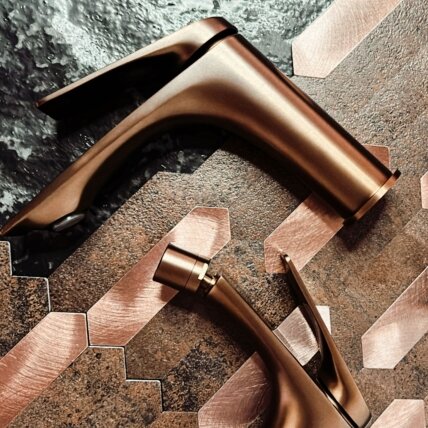 Maišytuvas vonios kambario AVALON Copper Brush High 3 Maišytuvas vonios kambario AVALON Copper Brush High 3