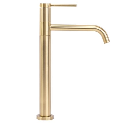 Maišytuvas vonios kambario Lugano Slim Brush Gold High 2 Maišytuvas vonios kambario Lugano Slim Brush Gold High 2
