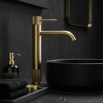 Maišytuvas vonios kambario Lungo Stripe Brush Gold 13