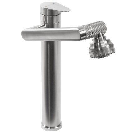 Maišytuvas vonios kambario PACO Nickel Brush INOX High 4