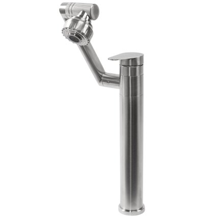 Maišytuvas vonios kambario PACO Nickel Brush INOX High 5