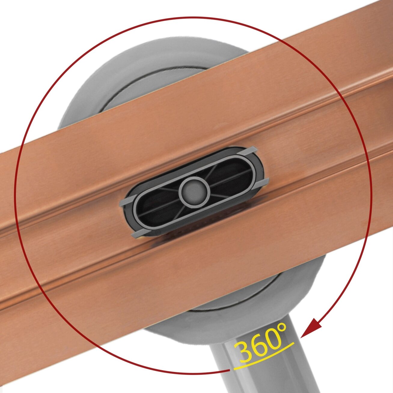 NEOX SLIM PRO Dušo latakas Brushed Copper 70 7