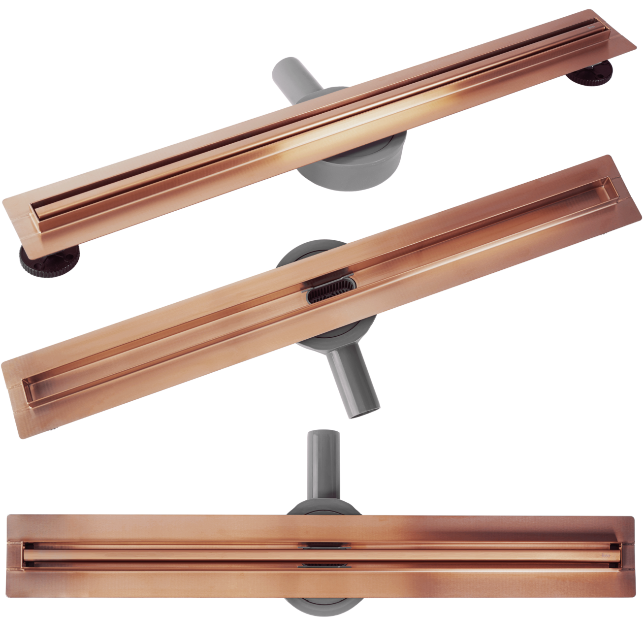 NEOX SLIM PRO Dušo latakas Brushed Copper 70 NEOX SLIM PRO Dušo latakas Brushed Copper 70