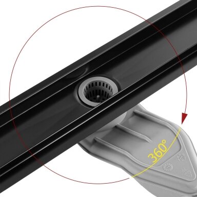 Neox Superflow dušo latakas Black 70 Neox Superflow dušo latakas Black 70