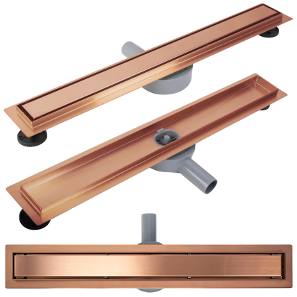 Neox dušo latakas Brushed Copper 100 Neox dušo latakas Brushed Copper 100