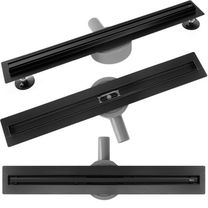 Neox Slim dušo latakas Black 100