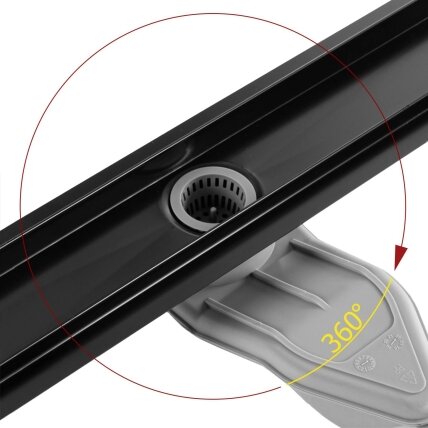 Neox Superflow dušo latakas Black 60 10 Neox Superflow dušo latakas Black 60 10