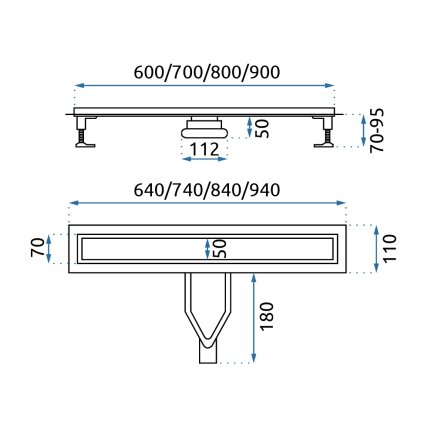 Neox Superflow dušo latakas, ŠLIUOTAS PLIENAS 90 9 Neox Superflow dušo latakas, ŠLIUOTAS PLIENAS 90 9