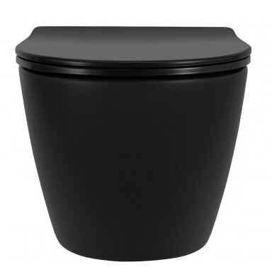 PAKABINAMAS KLOZETAS Carlo Mini Tornado NF BLACK MATT