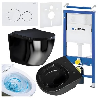 WC KOMPLEKTAS SU POTINKINIU RĖMU IR MYGTUKU WC509