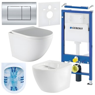 WC KOMPLEKTAS SU POTINKINIU RĖMU IR MYGTUKU WC435