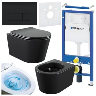 WC KOMPLEKTAS SU POTINKINIU RĖMU IR MYGTUKU WC453