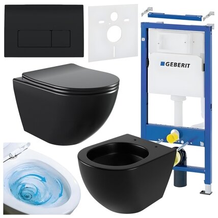 WC KOMPLEKTAS SU POTINKINIU RĖMU IR MYGTUKU WC445