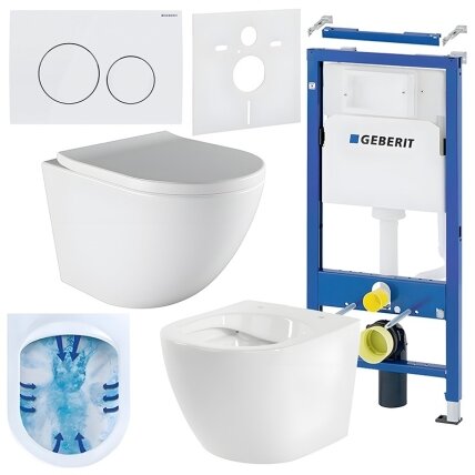 WC KOMPLEKTAS SU POTINKINIU RĖMU IR MYGTUKU WC437