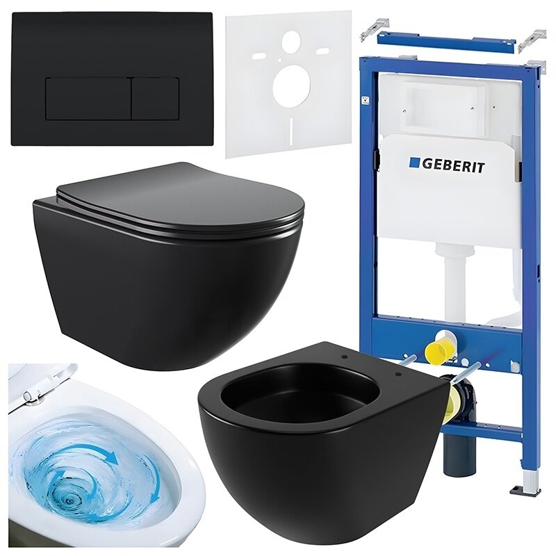 WC KOMPLEKTAS SU POTINKINIU RĖMU IR MYGTUKU WC445