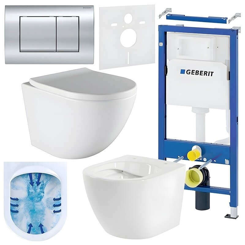 WC KOMPLEKTAS SU POTINKINIU RĖMU IR MYGTUKU WC435