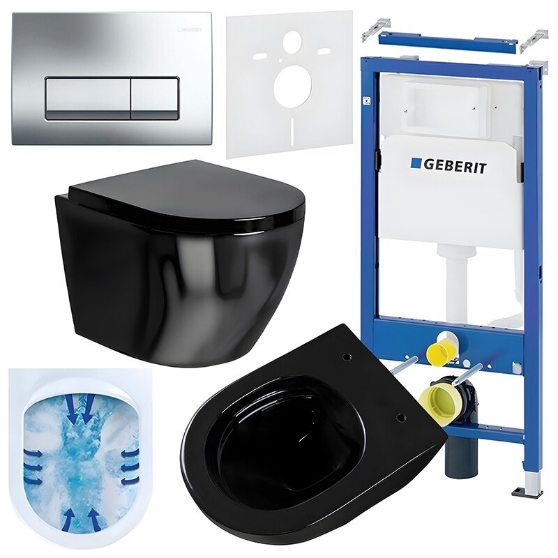 WC KOMPLEKTAS SU POTINKINIU RĖMU IR MYGTUKU WC468
