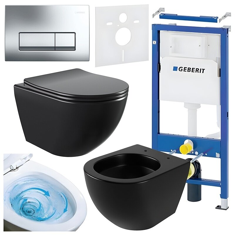 WC KOMPLEKTAS SU POTINKINIU RĖMU IR MYGTUKU WC446