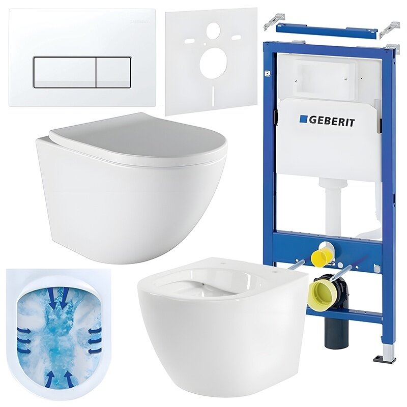 WC KOMPLEKTAS SU POTINKINIU RĖMU IR MYGTUKU WC434