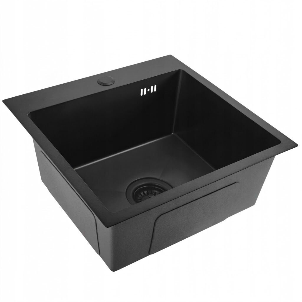 Plieninė kriauklė Leo 40 Black 7 Plieninė kriauklė Leo 40 Black 7