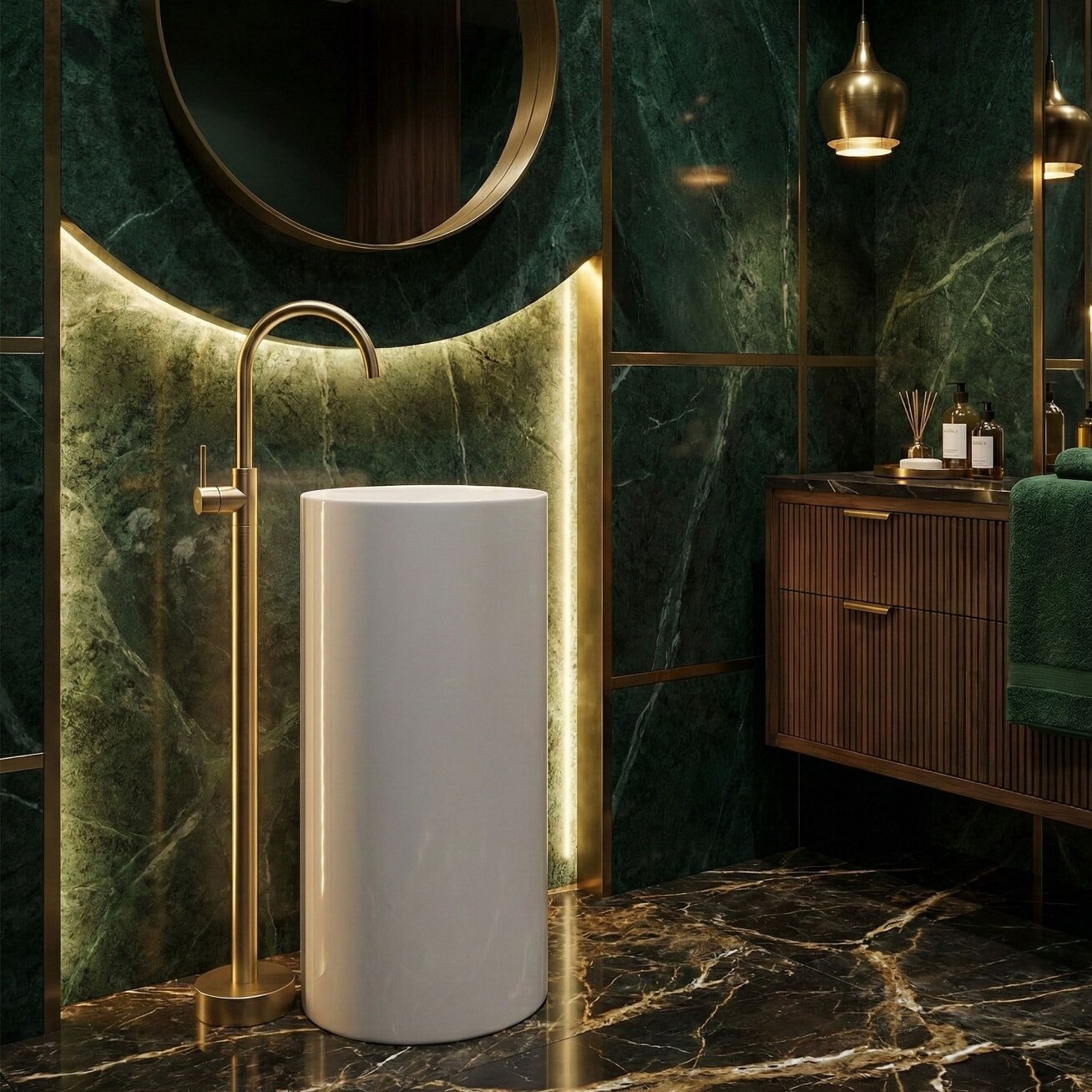 PLAUTUVĖS MAIŠYTUVAS Lungo Brush Gold 4