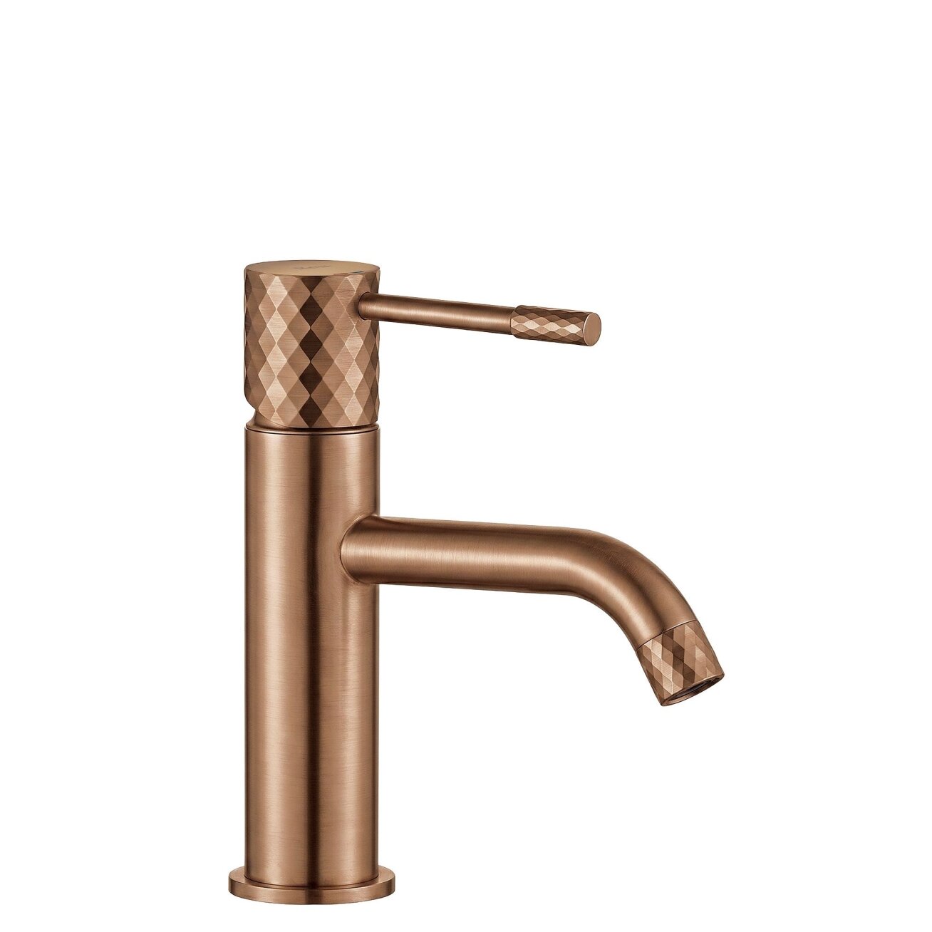 PLAUTUVĖS MAIŠYTUVAS Lungo Diamond Brush Copper žemas 9