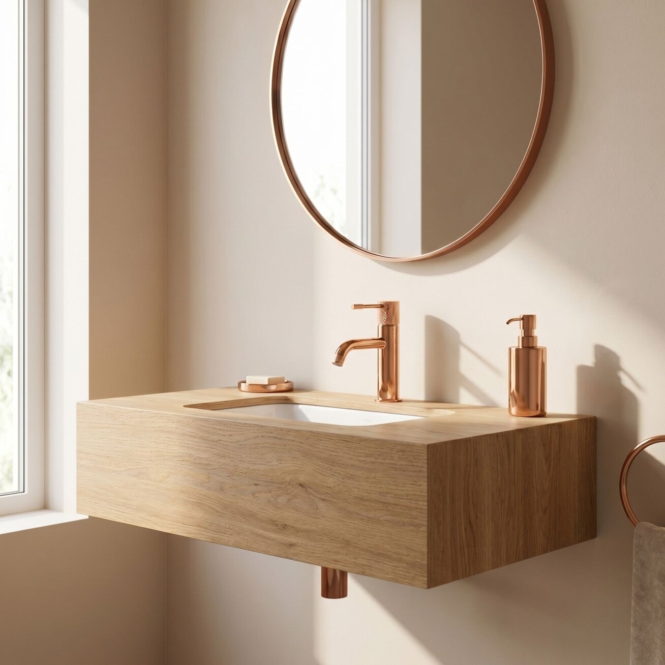 PLAUTUVĖS MAIŠYTUVAS Venti Copper Low 4
