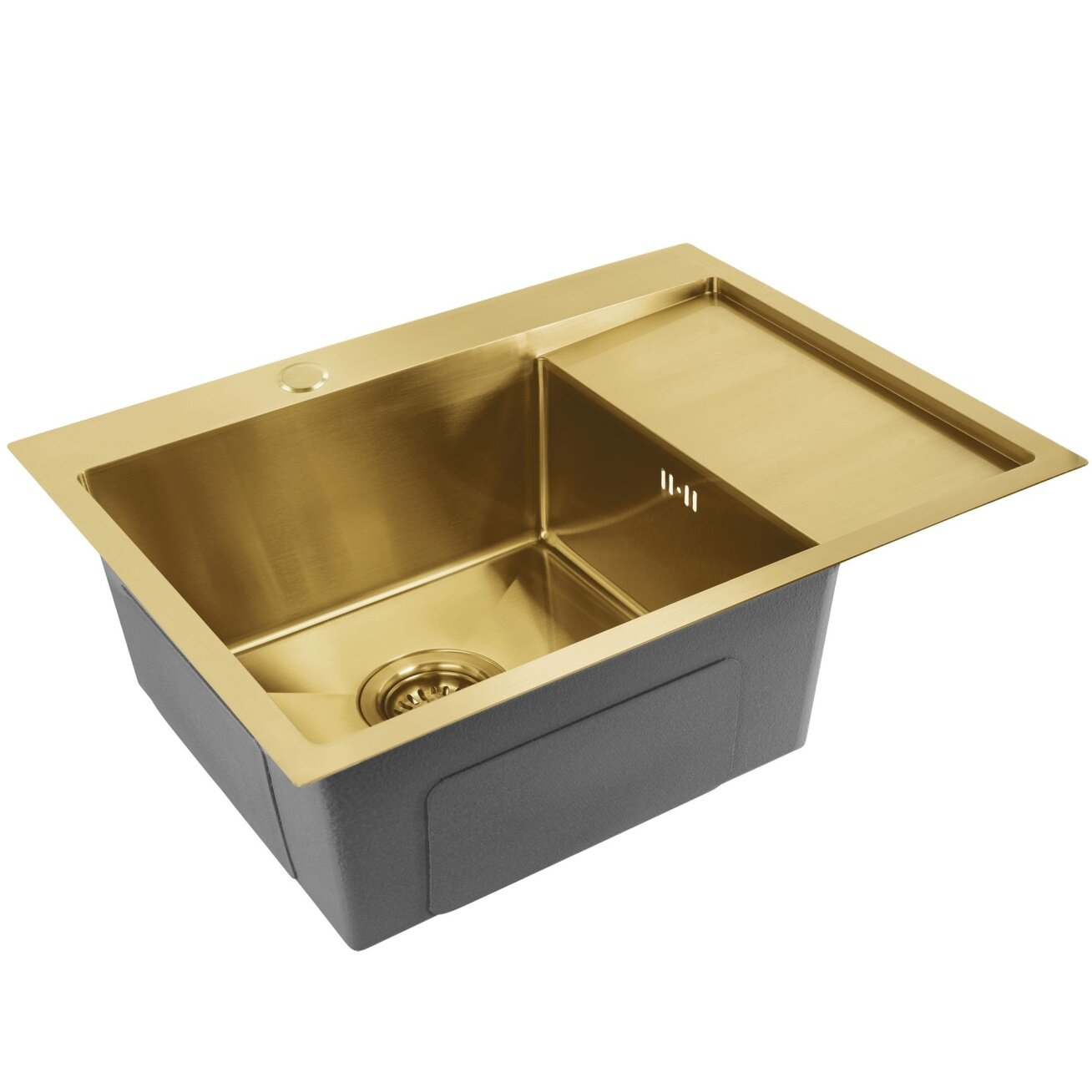 Plieninė kriauklė Fin BRUSH GOLD 5