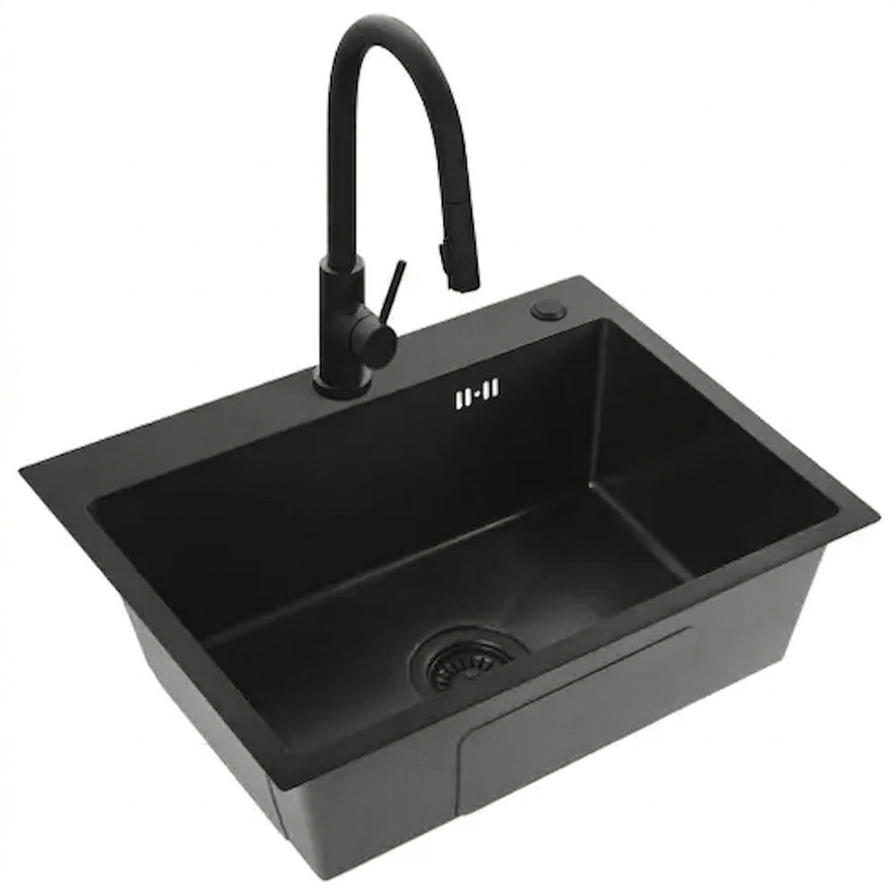 Plieninė kriauklė Liam Black 6 Plieninė kriauklė Liam Black 6
