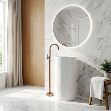 PLAUTUVĖS MAIŠYTUVAS Lungo Brush Copper