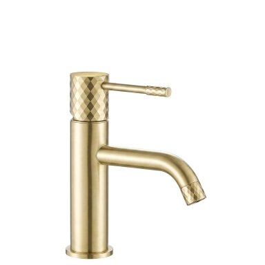 PLAUTUVĖS MAIŠYTUVAS Lungo Diamond Brush Gold žemas