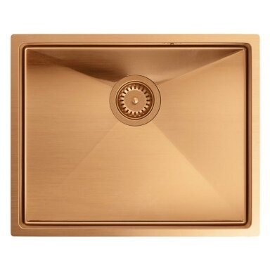 Plieninė kriauklė ANTHONY 60 COPPER