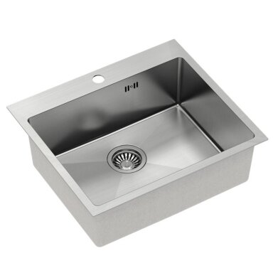 Plieninė kriauklė RUSSEL 110 BRUSH NICKEL